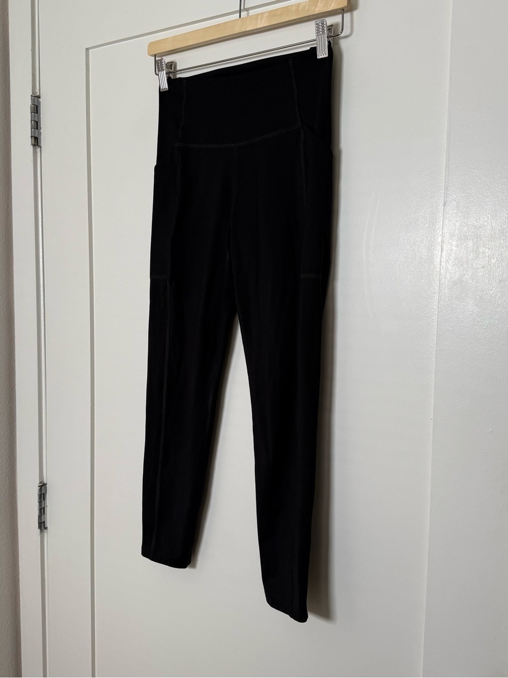Girlfriend Collective Leggings S Black High Rise Pockets Gym Yoga Workout 4024 - Picture 2 of 11